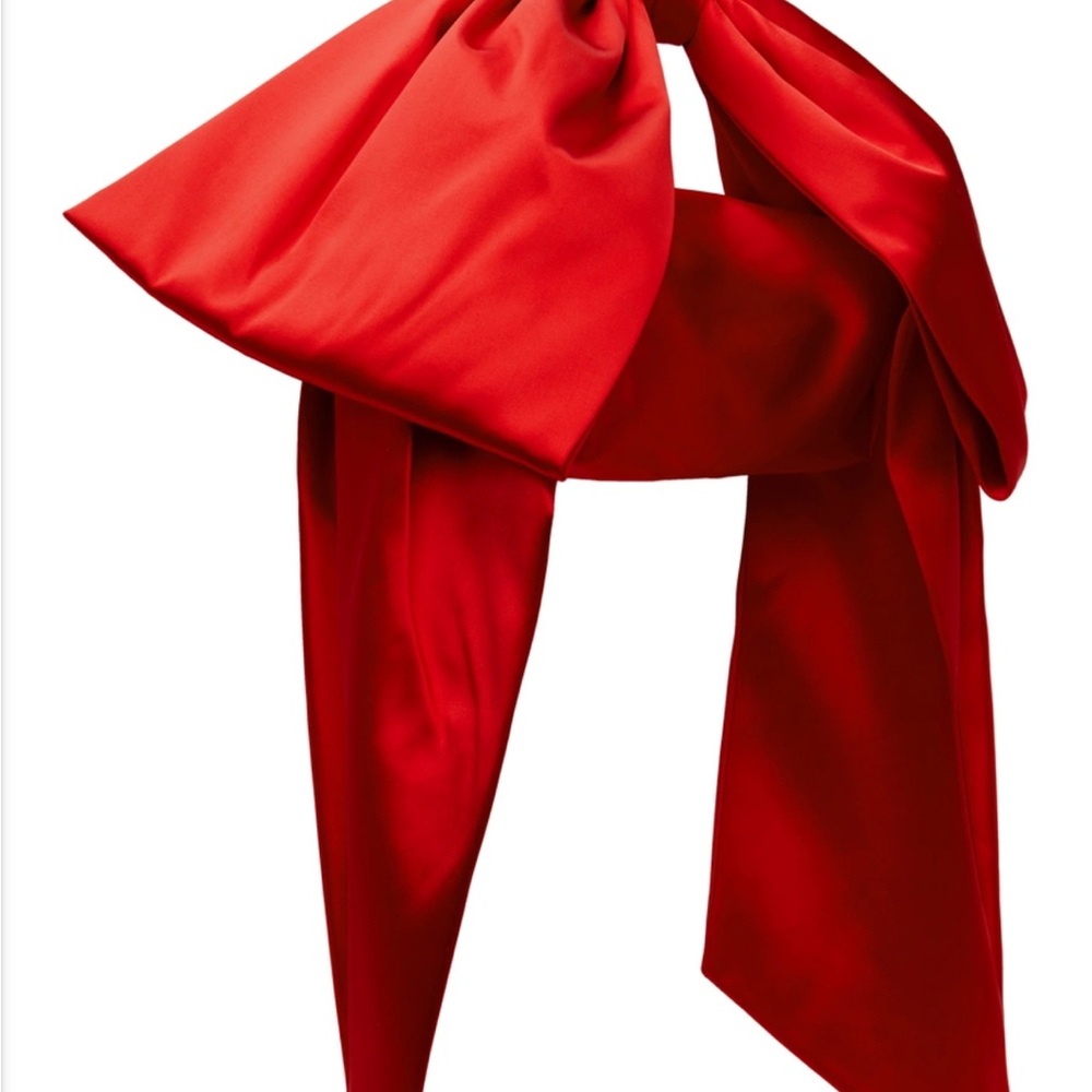 Sandy Liang Lipstick Red Satin Fabric